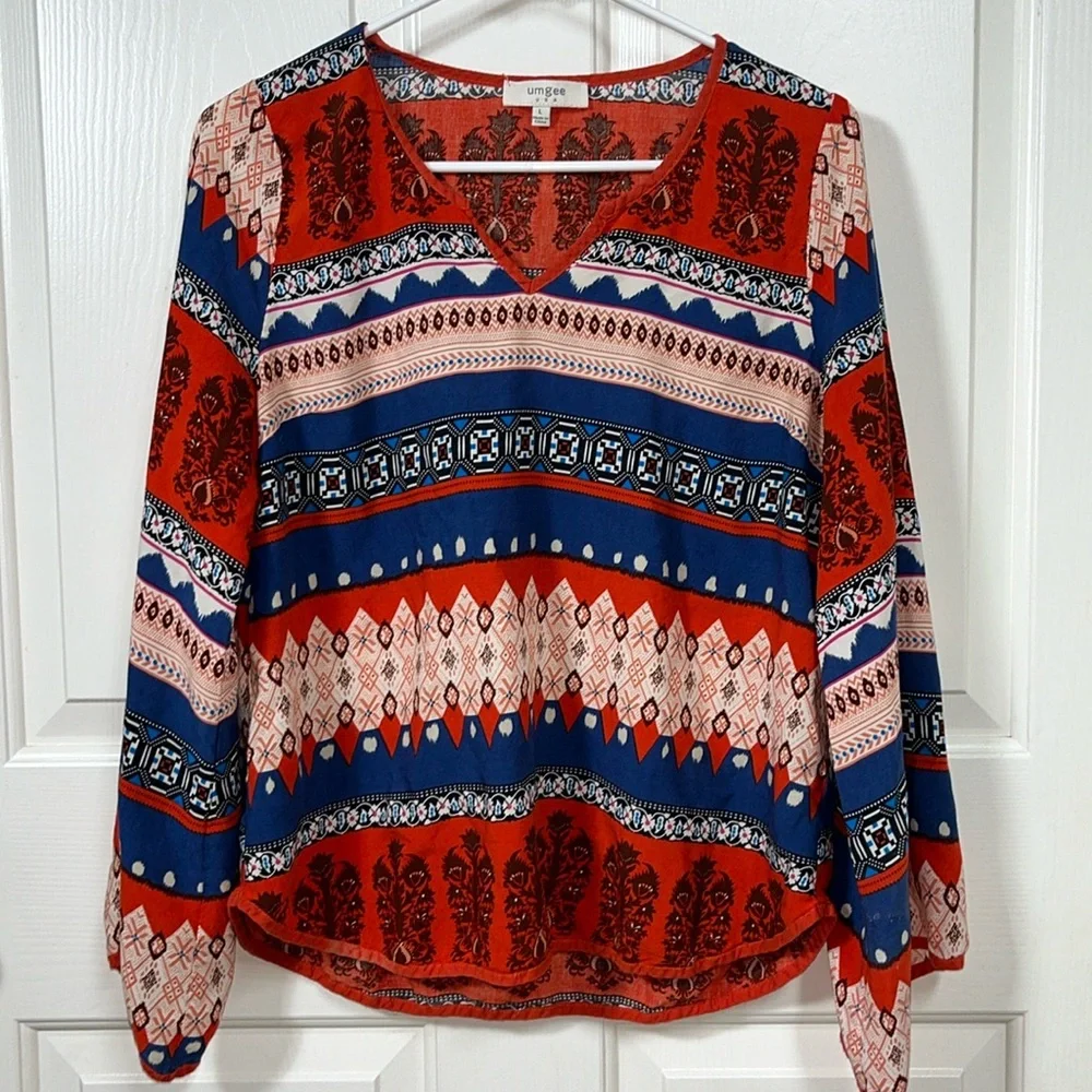 Umgee Women’s Long Sleeve Top Size Large - Picture 1 of 6